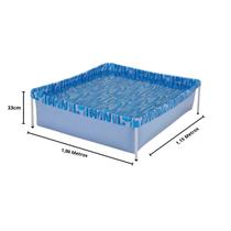 Piscina de plástico pequena robusta e fácil de montar, tamanho ideal para se refrescar 400 litros - MOR