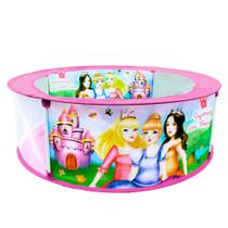 Piscina Divertida para Bolinhas e Infantil p/ Crianças Piquenique das Princesas DM Toys DMT6089