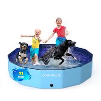 Piscina dobrável para cães COMMOUDS para crianças e cães 180 cm x 30 cm