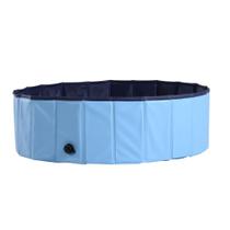 Piscina Dobrável para Cães e Gatos 250L Newpet Banheira em PVC Antiderrapante 120x30cm
