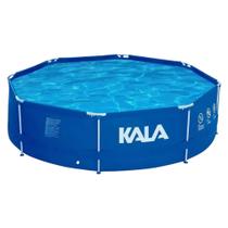Piscina Estruturada 5200L Redonda Kala com Kit Reparo Azul