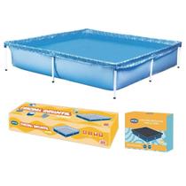Piscina Estrutural 1500 Litros 189 X 189 X 42 Cm Com Capa Mor Piscina Estrutural 1500 Litros 189 X 189 X 42 Cm Com Capa Mor