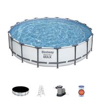 Piscina Estrutural 23062L Capa Escada Filtro 110V/220V Bestway