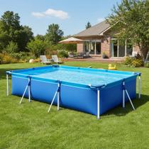 Piscina Estrutural 3700 Litros Mor Azul Infantil Crianças Verao Grande Retangular Piscina Estrutural 3700 Litros Mor Azul Infantil Crianças Verao Grande Retangular