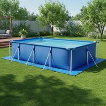 Piscina Estrutural 5000 Litros Mor Azul Infantil Crianças Verao Grande Retangular Piscina Estrutural 5000 Litros Mor Azul Infantil Crianças Verao Grande Retangular