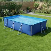Piscina Estrutural 6200 Litros Mor Azul Infantil Crianças Verao Grande Retangular