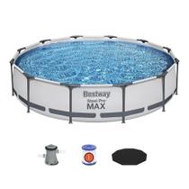 Piscina Estrutural 6473L P Max Capa Filtro 110V/220V Bestway