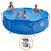 Piscina Estrutural Armação 4383 Litros + Bomba Filtro Avenli Jilong Piscina Estrutural Armação 4383 Litros + Bomba Filtro Avenli Jilong