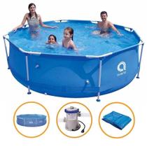 Piscina Estrutural Armação 4383 Litros Filtro 220v Capa E Forro Avenli Jilong Piscina Estrutural Armação 4383 Litros Filtro 220v Capa E Forro Avenli Jilong