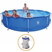 Piscina Estrutural Armação 6125 Litros + Bomba Filtro Avenli Jilong 110v Piscina Estrutural Armação 6125 Litros + Bomba Filtro Avenli Jilong 110v