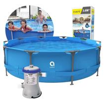 Piscina Estrutural Armação 6125 Litros + Bomba Filtro Avenli Jilong Piscina Estrutural Armação 6125 Litros + Bomba Filtro Avenli Jilong