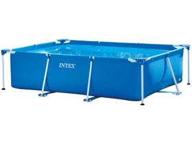 Piscina Estrutural Infantil Retangular 1.662 Litros Intex Piscina Estrutural Infantil Retangular 1.662 Litros Intex