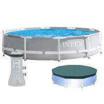 Piscina Estrutural Litros Armação Prism + Capa + Filtro 110v - Intex