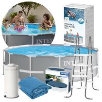 Piscina Estrutural Prism 8.592 Litros Bomba Filtro Escada Capa e Forro