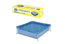 Piscina Estrutural Retangular Azul 400 Litros - Mor Piscina Estrutural Retangular Azul 400 Litros - Mor