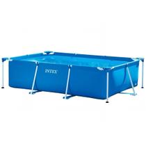 Piscina Estrutural Retangular Litros Pvc Armação Intex