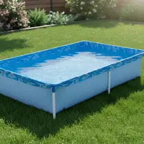 Piscina Estrutural Retangular Mor 1000 Litros Azul Água Piscina Estrutural Retangular Mor 1000 Litros Azul Água