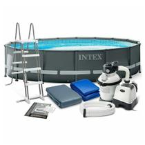 Piscina Estrutural Ultra Frame 19.156 Litros Completa Ultra Xtr Intex