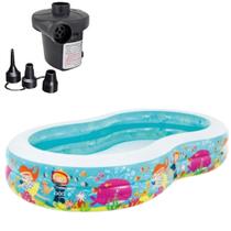 Piscina familiar intex 700l vida marinha + bomba elétrica