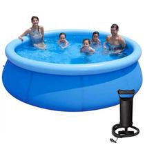 Piscina Gigante 4000L Inflável Resistente Redonda E Bomba Ar