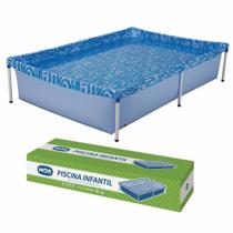 Piscina infantil 1000 L retangular estrutural Mor 001002