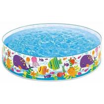 Piscina Infantil 1000 Litros Mundo Aquático Resistente Lazer e Diversão Brink+