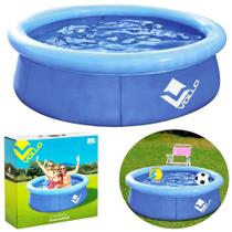 Piscina Infantil 1000 Litros Redonda Inflavel Azul Vollo Vollo Sports