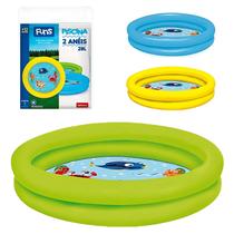 Piscina Infantil 2 Anéis 28 Litros Inflável Animais Marinhos Piscina Infantil 2 Anéis 28 Litros Inflável Animais Marinhos