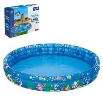 Piscina Infantil 3 Anéis 253L Estampa Fundo Do Mar 122x25cm Piscina Infantil 3 Anéis 253L Estampa Fundo Do Mar 122x25cm