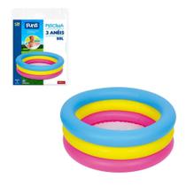 Piscina Infantil 3 Aneis Ring Pool Colors 88 Litros
