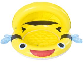 Piscina Infantil 35L Bee Canopy Pool Redonda com Cobertura