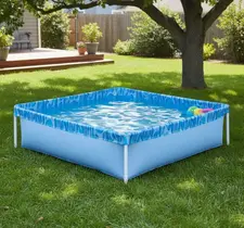 Piscina Infantil 400 Litros Mor Quadrada Montável Pequena