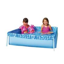 Piscina infantil 400 litros retangular azul