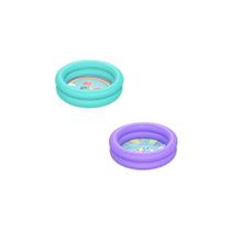 Piscina Infantil Aro Duplo 61cmX15cm Azul e Lilas - 51061