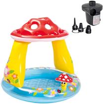 Piscina infantil cogumelo 45l cobertura uv + bomba elétrica Piscina infantil cogumelo 45l cobertura uv + bomba elétrica