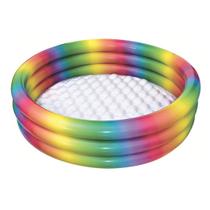 Piscina Infantil Criança 330 Litros Arco-íris Inflável Intex