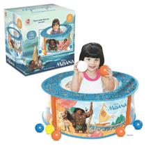 Piscina infantil de bolinhas moana com 100 bolas lider