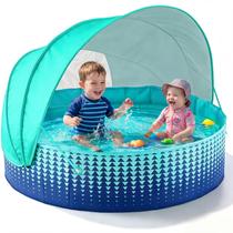 Piscina Infantil Dobrável Jasonwell com Toldo 102 cm 40" Piscina Infantil Dobrável Jasonwell com Toldo 102 cm 40"