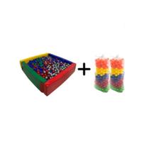 Piscina Infantil Espumada + 200 Bolinhas Plásticas 76mm - Suporta Até 40kg para Brincadeiras Seguras