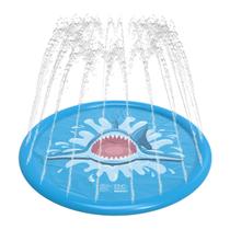 Piscina Infantil Esteira C/ Chafariz Jato D'Água PVC Reforçado Redonda 170cm Circular P/ Crianças e Animais