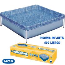 Piscina Infantil Estruturada Quadrada 400 Litros PVC 1,06m x 1,15m x 33cm Cor Azul A MAIS VENDIDA