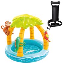 Piscina infantil ilha tropical intex cobertura bomba manual Piscina infantil ilha tropical intex cobertura bomba manual