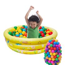 Piscina Infantil Inflável 100 Litros Colorido + 100 Bolinhas