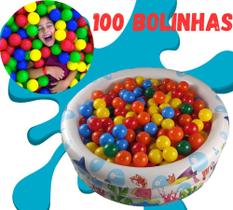 Piscina Infantil Inflável Banheira Redonda 180 Litros Com 100 Bolinha 3 Anéis Meninos Meninas