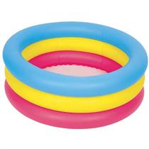 Piscina infantil Inflável Bebê Redonda Colorida 66 Litros - Zippytoys