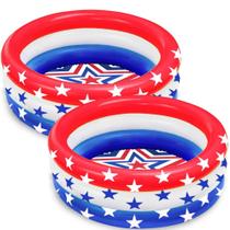 Piscina infantil inflável CAMIRUS American Flag 120 cm de diâmetro