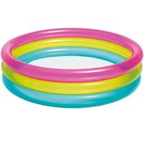Piscina Infantil Inflável Criança Arco-íris 63 litros acima de 1 ano