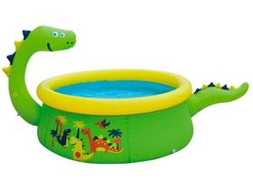 Piscina Infantil Inflável Jilong 1400L Redonda Dinossauro