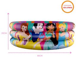 Piscina infantil inflável princesas da disney 100 litros - original