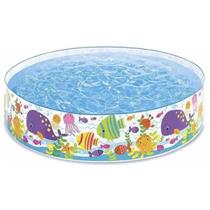 Piscina Infantil Inflável Redonda 958 Litros Oceano da Intex Piscina Infantil Inflável Redonda 958 Litros Oceano da Intex